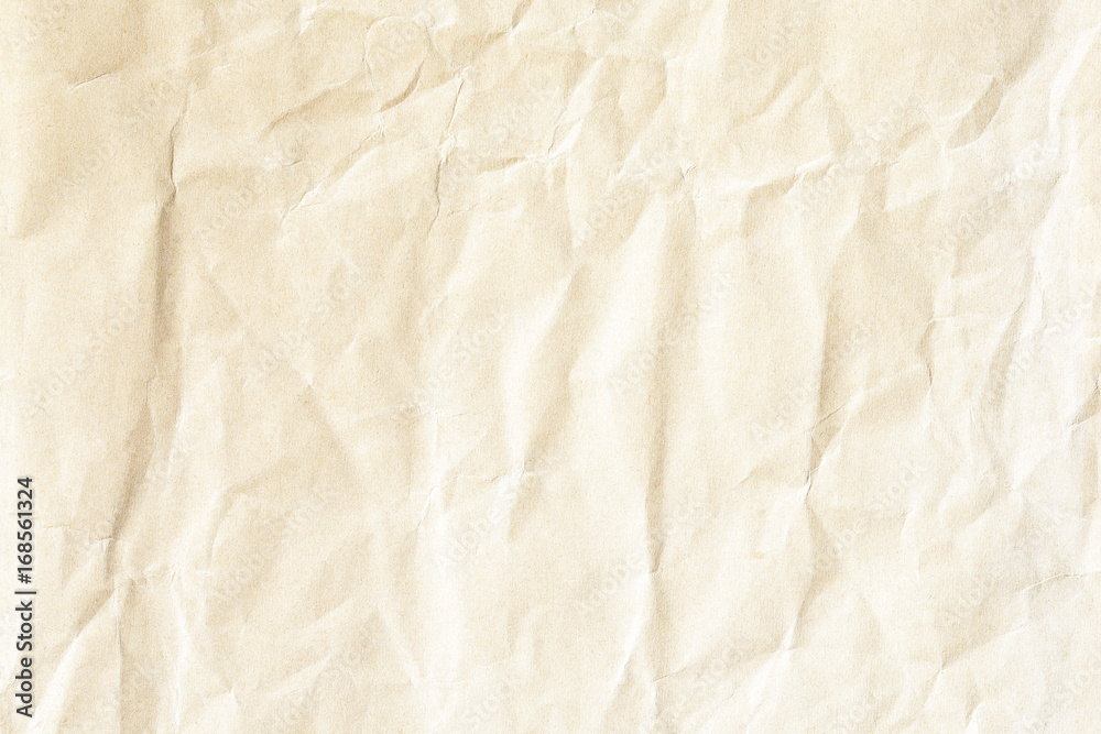 Brown crumpled paper texture Brown crumpled paper texture