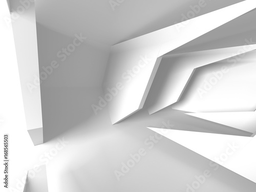 Abstract Modern White Architecture Background