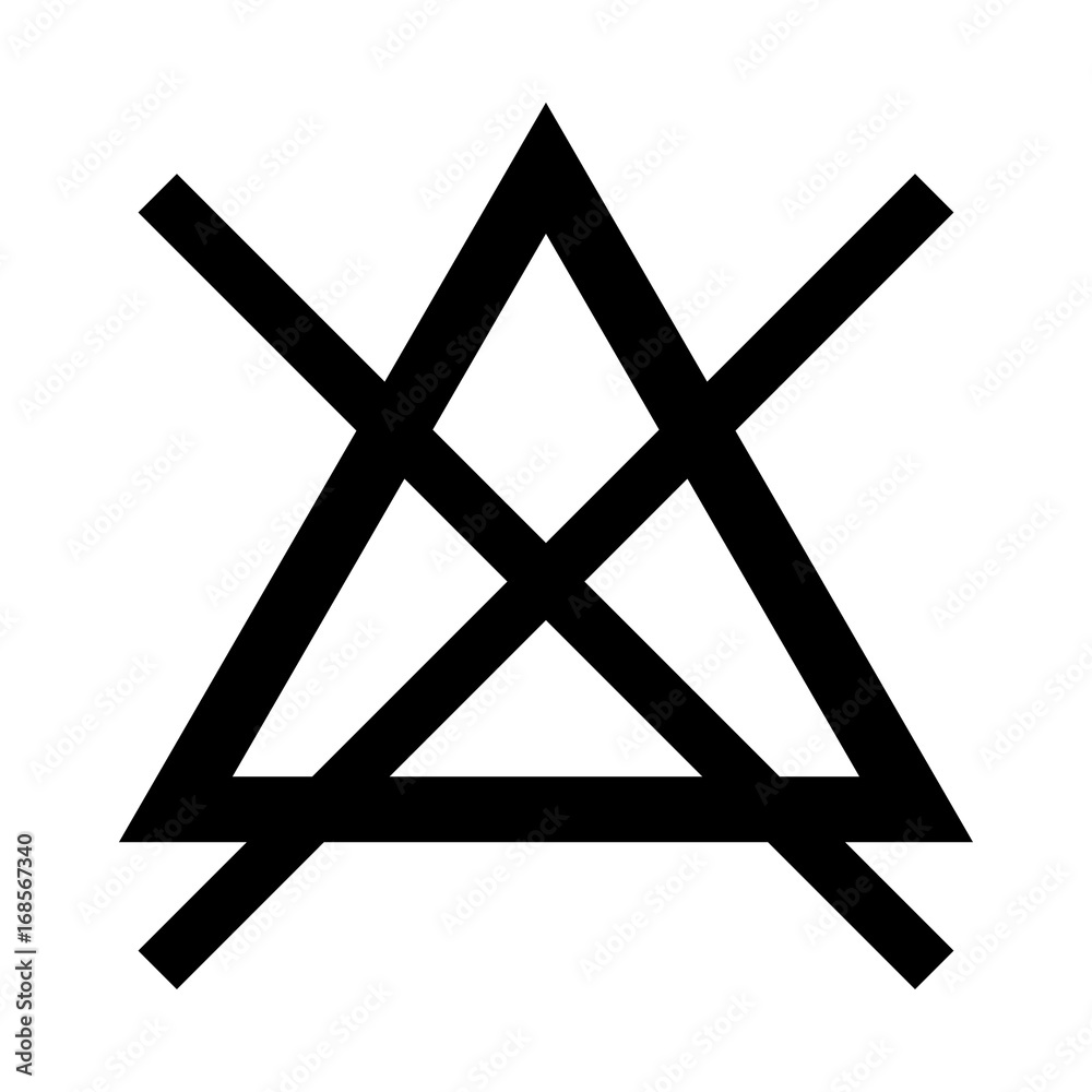 Symbol do not bleach black color icon . Symbol do not bleach black color icon .