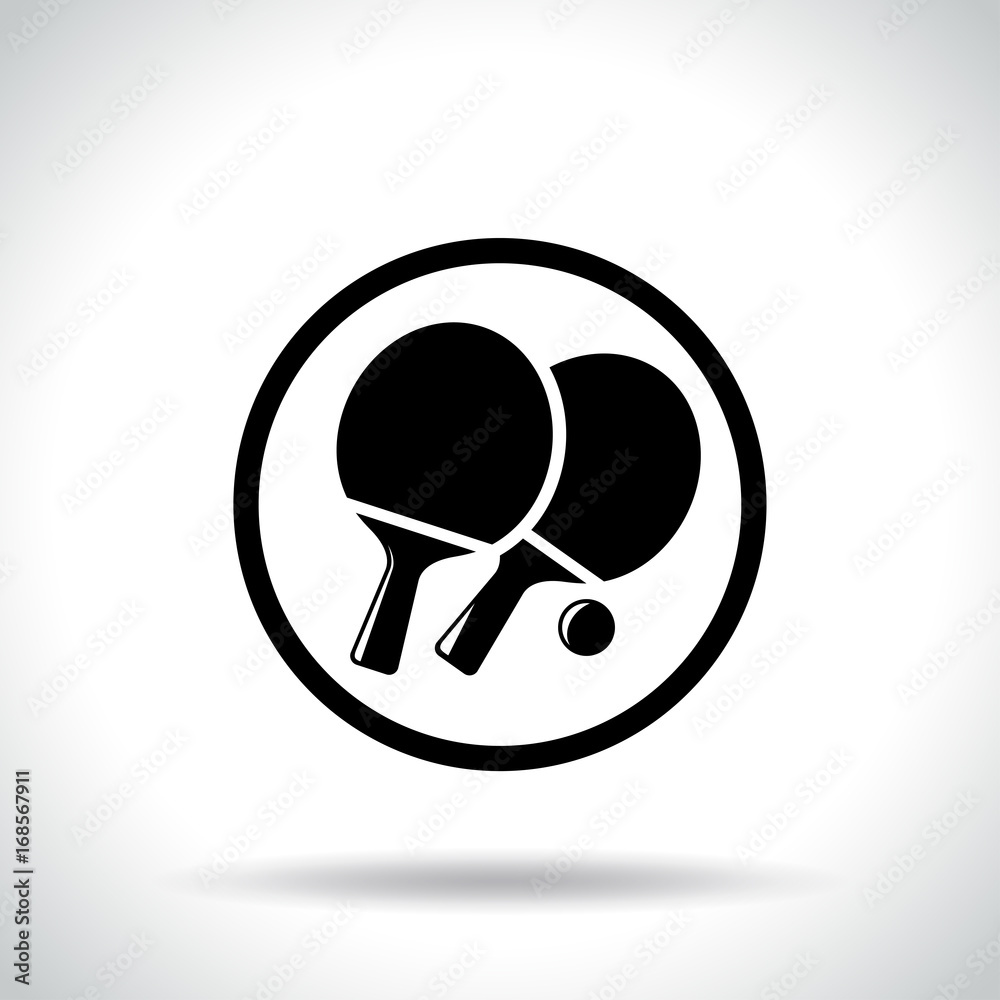 table tennis icon on white background table tennis icon on white background