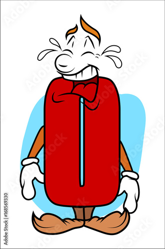 Crying Cartoon Number Ten Vector