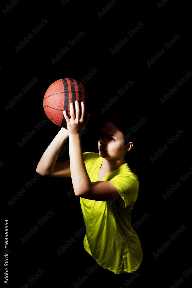 Young woman basketball player