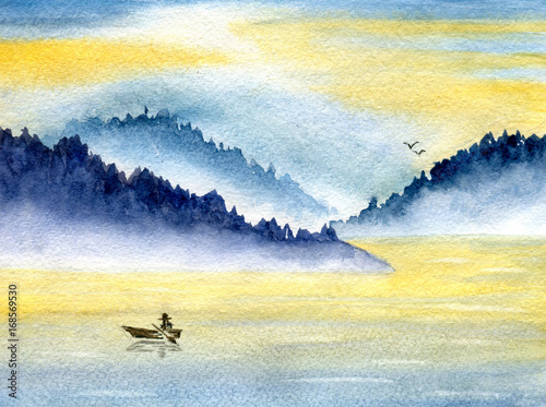 Mountains and sea