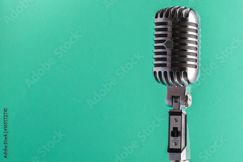 audio microphone retro style