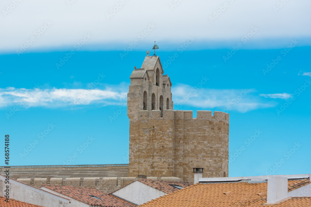      Saintes-Maries-de-la-Mer in Camargue, church, bell 
