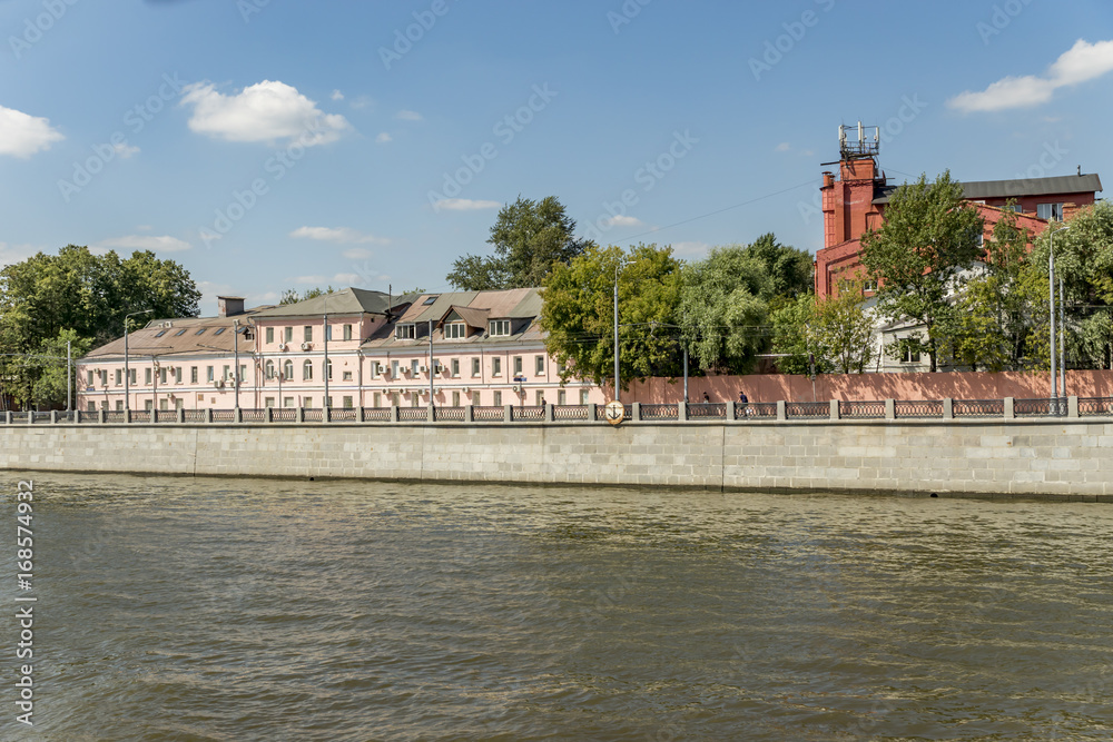 View of riverside of Moscow river