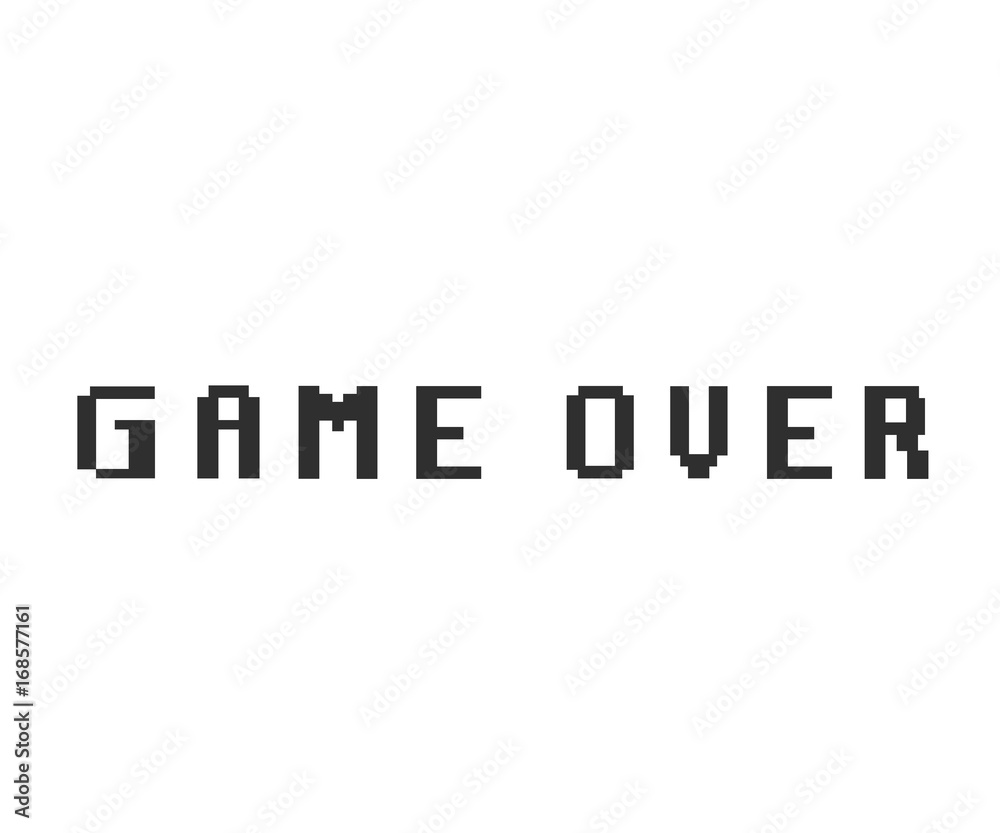 Game over pixel icon Game over pixel icon