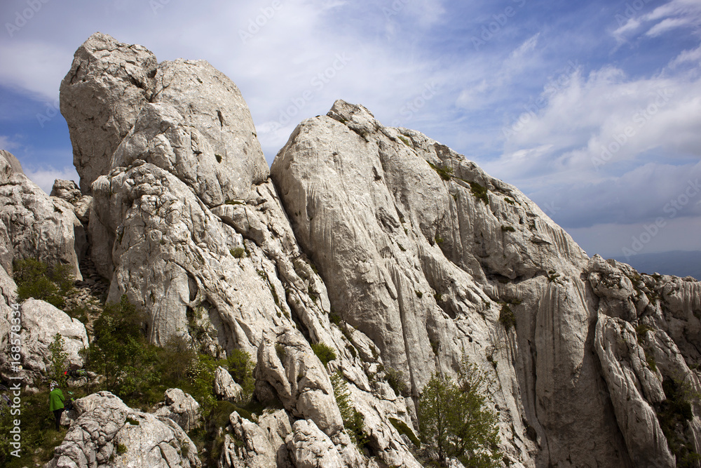 Tulove grede landscape - part of Velebit mountain in Croatia