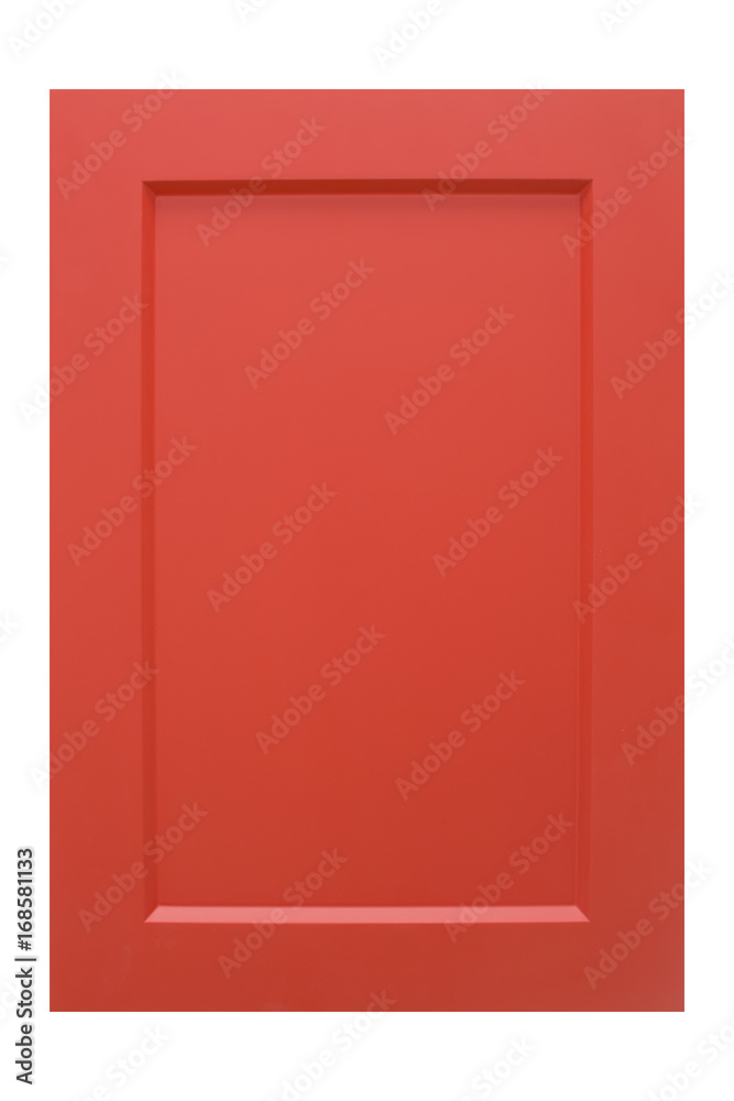 Kitchen, furniture facade, front view. The facade of the kitchen isolated on white background.