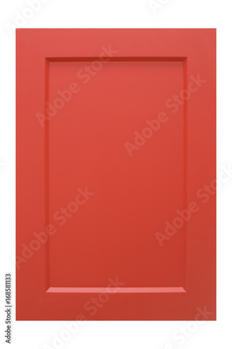 Kitchen, furniture facade, front view. The facade of the kitchen isolated on white background.