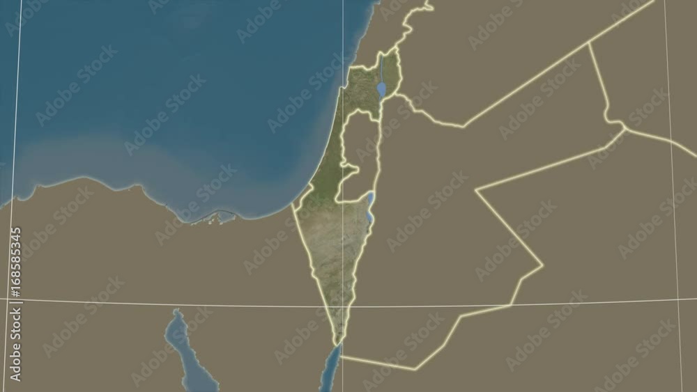 Israel and neighborhood. Satellite Israel and neighborhood. Satellite