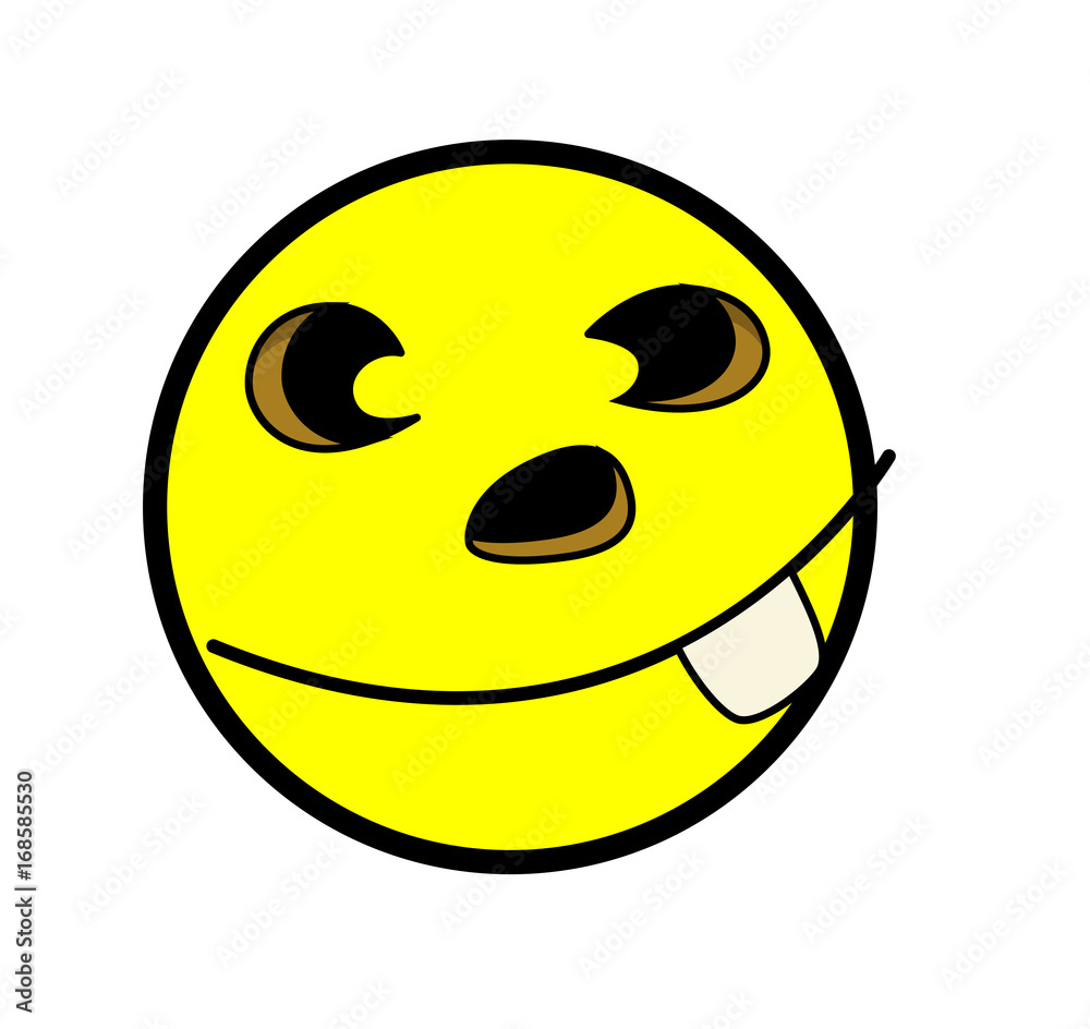 Fototapeta premium Funny Face Smiley