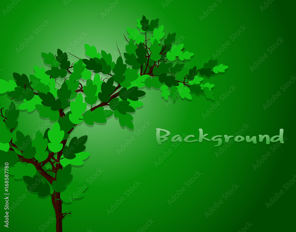 Abstract Green Leaves Nature Background Abstract Green Leaves Nature Background