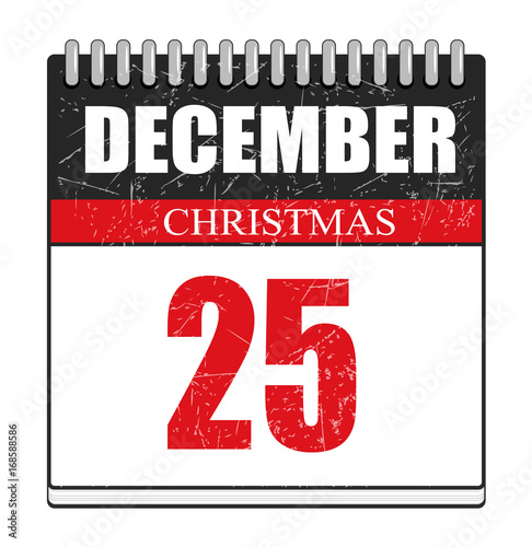 Merry Christmas - Calendar Vector