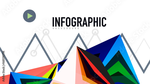 Modern triangle presentation template