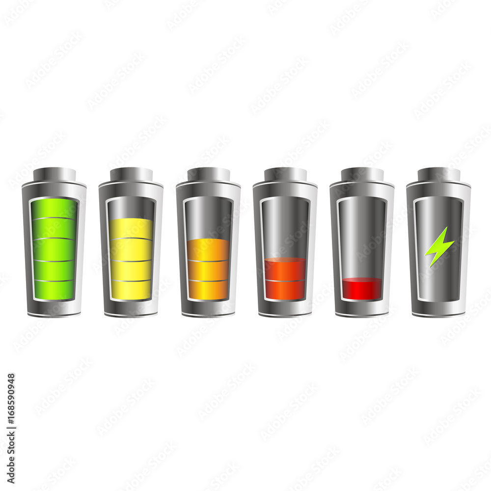 Battery charging vector Battery charging vector
