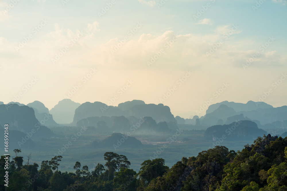 Horizon of mountains in asia Horizon of mountains in asia