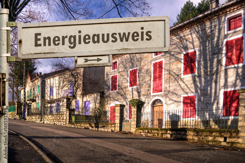 Schild 185 - Energieausweis