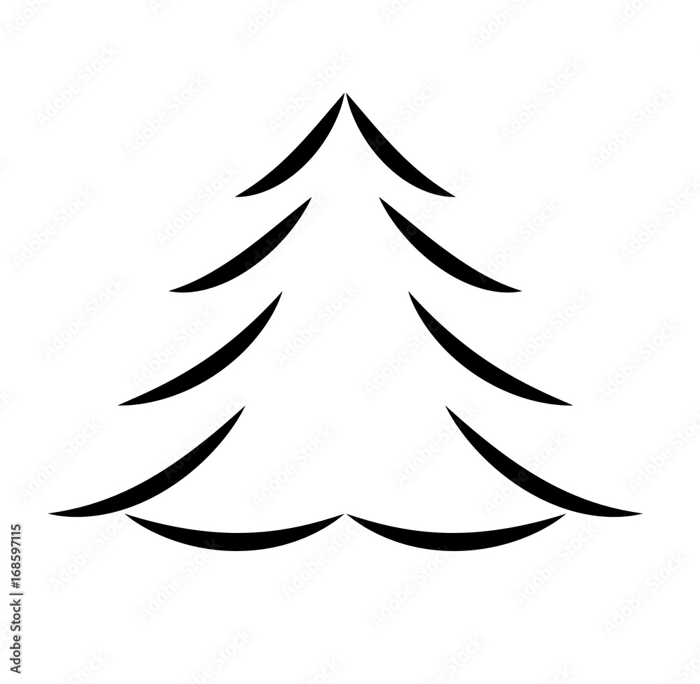 Fototapeta premium Christmas Tree Art