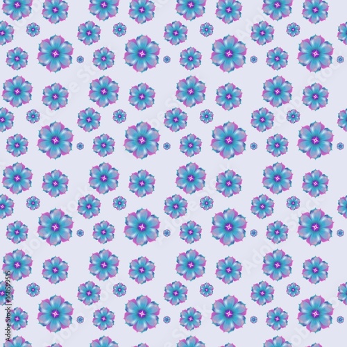 Seamless accurate pattern with floral design. Illustrations.
