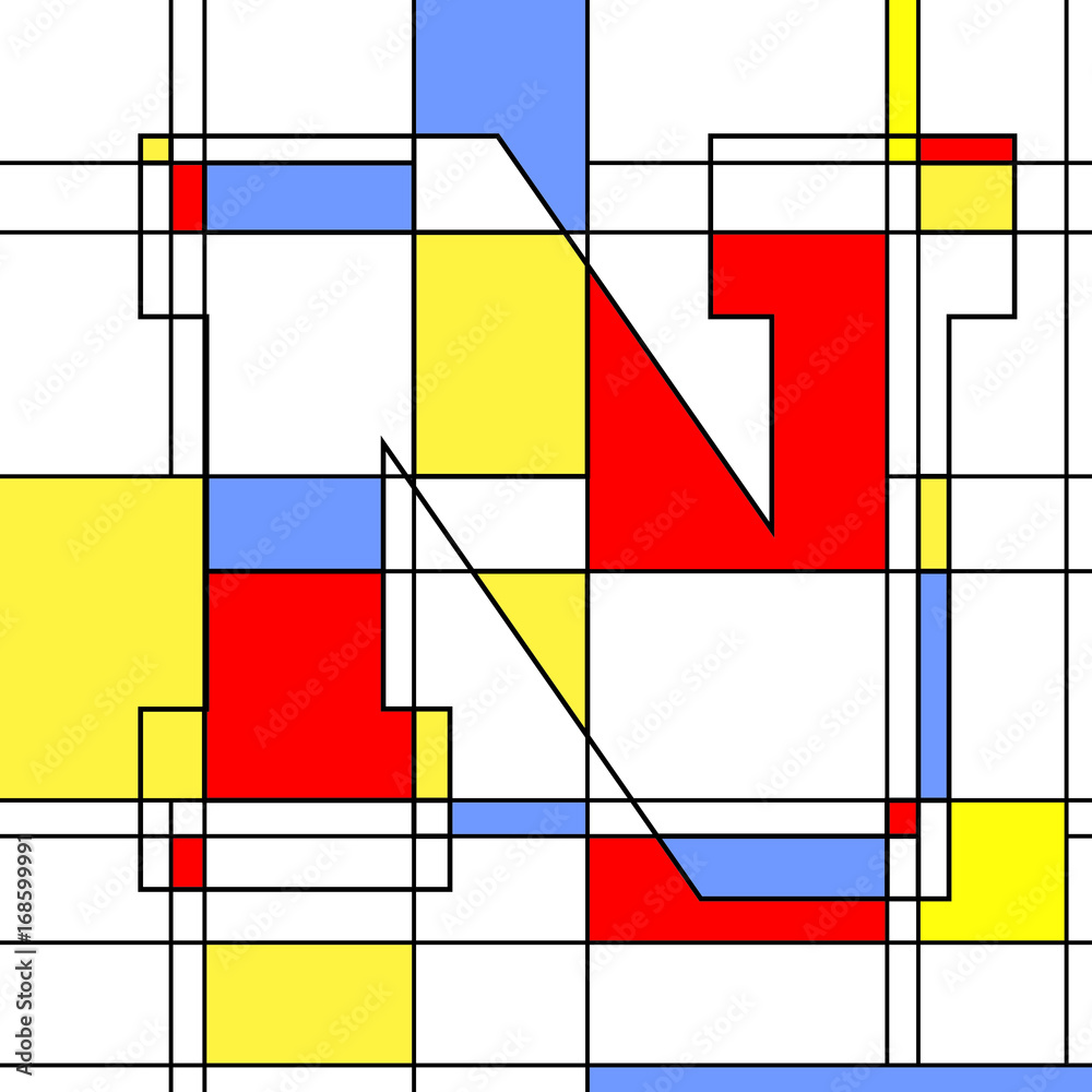 Fototapeta premium Mosaikbuchstaben n
