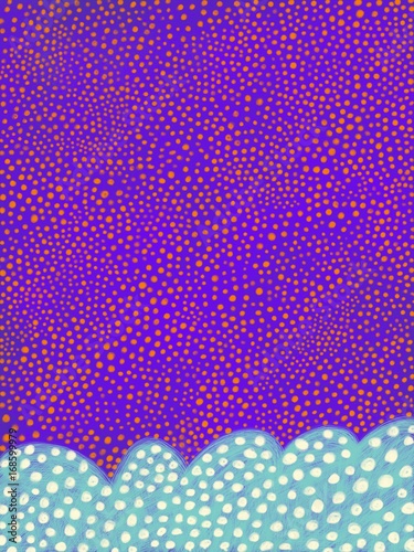 colourful spotted poster background.