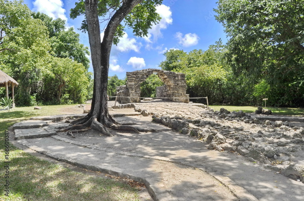 San Gervasion Mayan Ruins on Island of Cozumel, Mexico San Gervasion Mayan Ruins on Island of Cozumel, Mexico