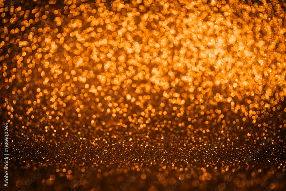 golden blurred defocused glittering xmas background