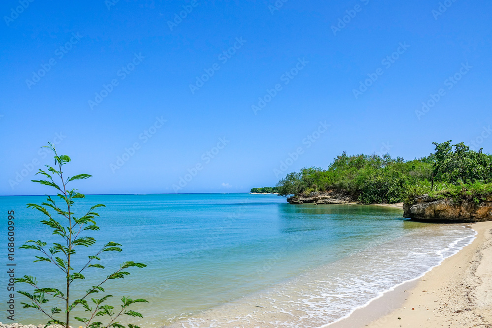Fototapeta premium The port of Christopher Columbus in La Isabela