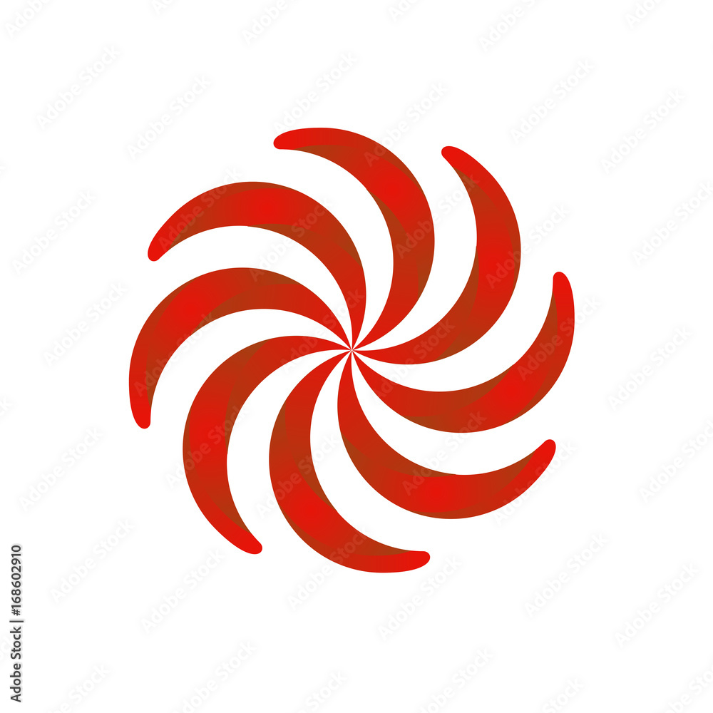 Red flower isolated on white background Red flower isolated on white background