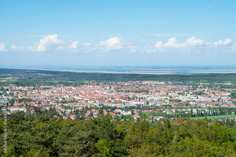 View of Sopron and Lake Ferto, Hungary