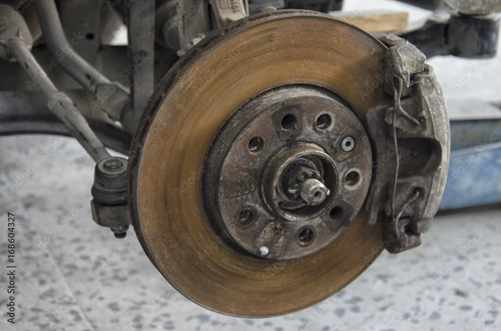 The braking system of a car