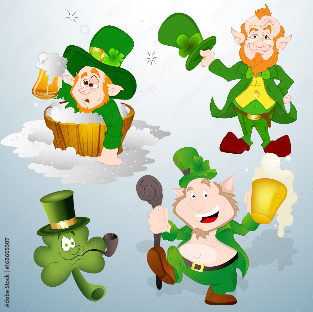 Patrick's Day Leprechaun Vectors Patrick's Day Leprechaun Vectors