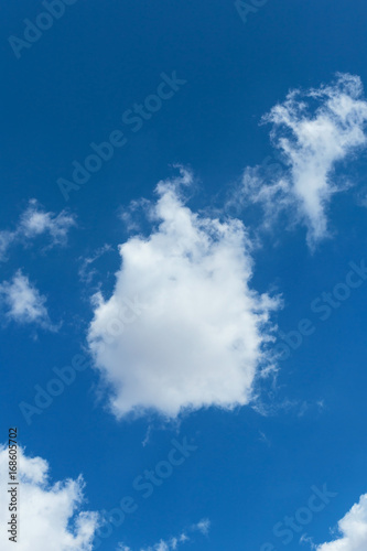 Clouds in the blue sky  background