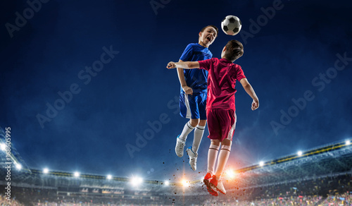 Little soccer champion. Mixed media © Sergey Nivens