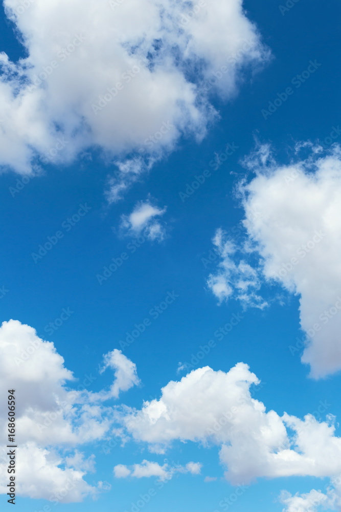 Obraz premium Clouds in the blue sky, background