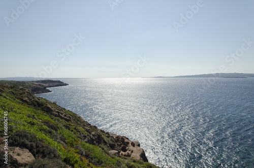 The beautiful Sardinian coastline in summertime