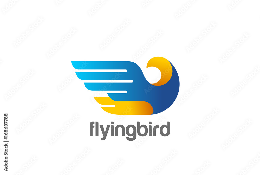 Eagle Bird abstract Logo vector. Falcon Hawk Flying Soaring icon Eagle Bird abstract Logo vector. Falcon Hawk Flying Soaring icon