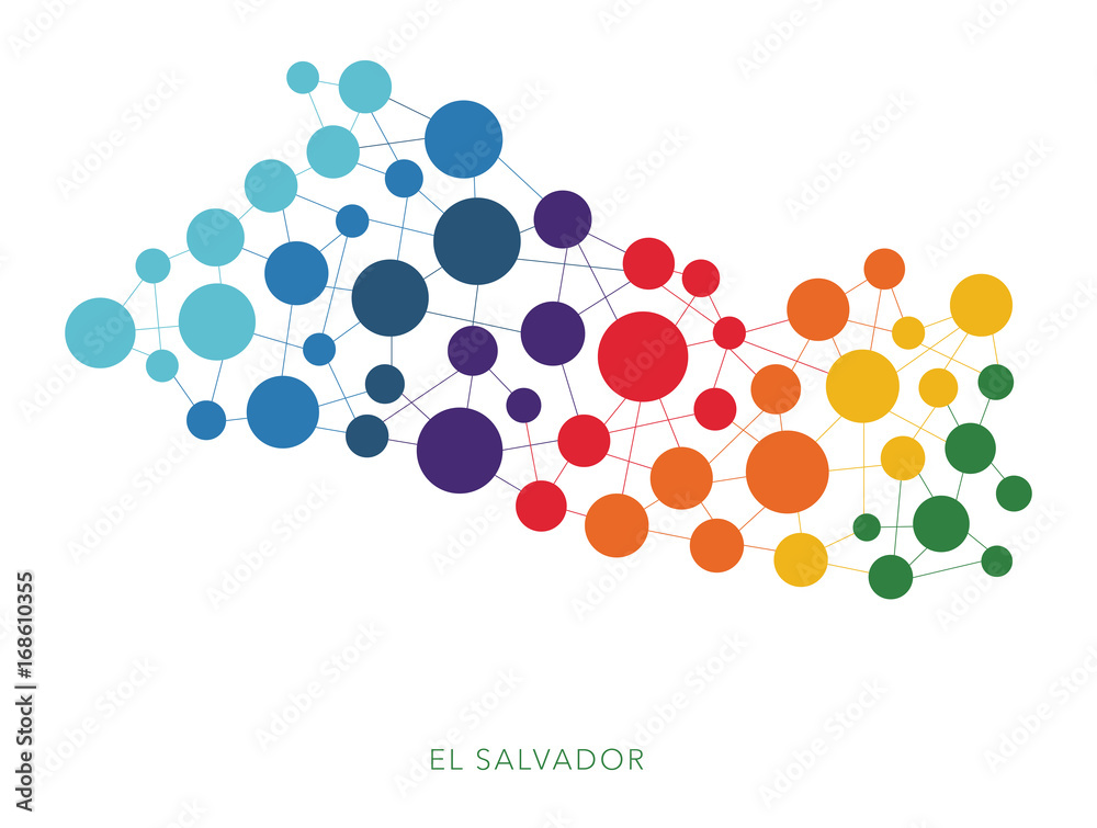 dotted texture El Salvador vector background dotted texture El Salvador vector background
