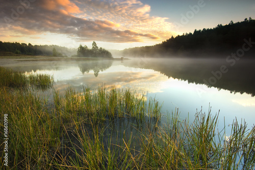 Kashubia, Poland./ Sunrise  photo