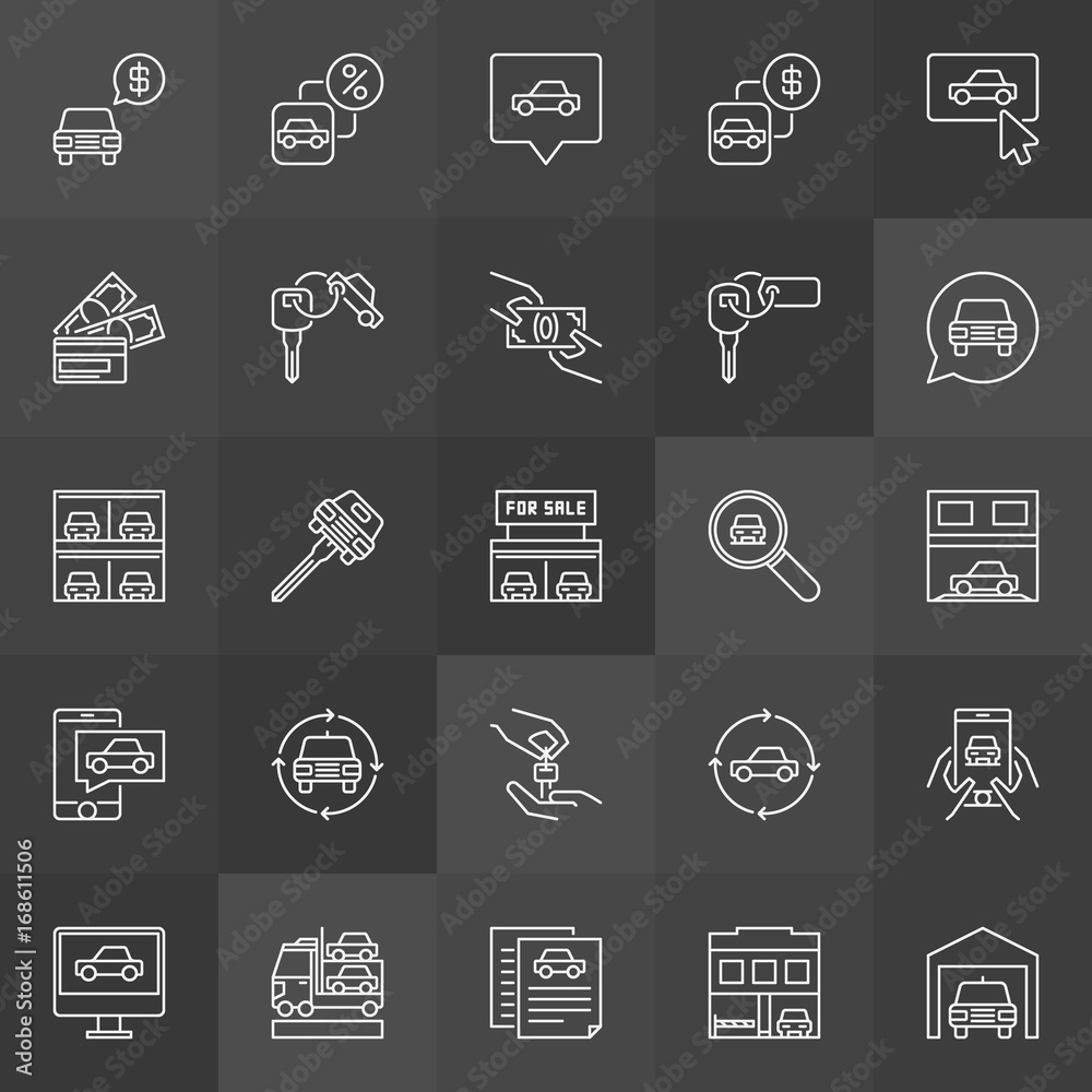 Car dealership icon Car dealership icon