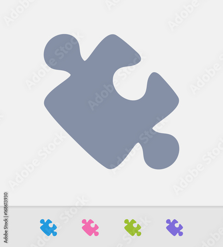 Puzzle Piece - Granite Icons. A professional, pixel-perfect icon designed on a 32x32 pixel grid and redesigned on a 16x16 pixel grid for very small sizes.