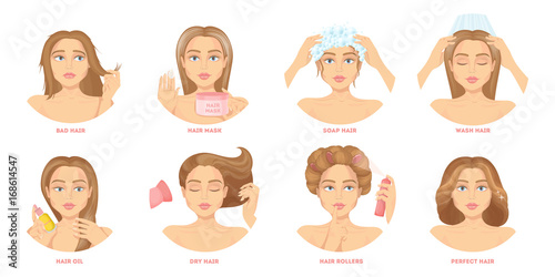 Hair care set.
