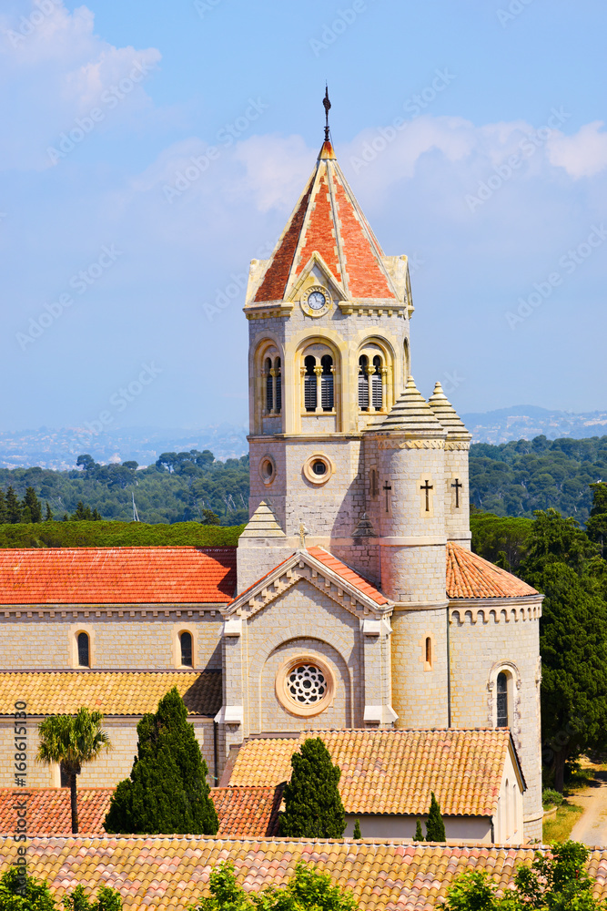 Lerins Abbey in Saint-Honorat island, France