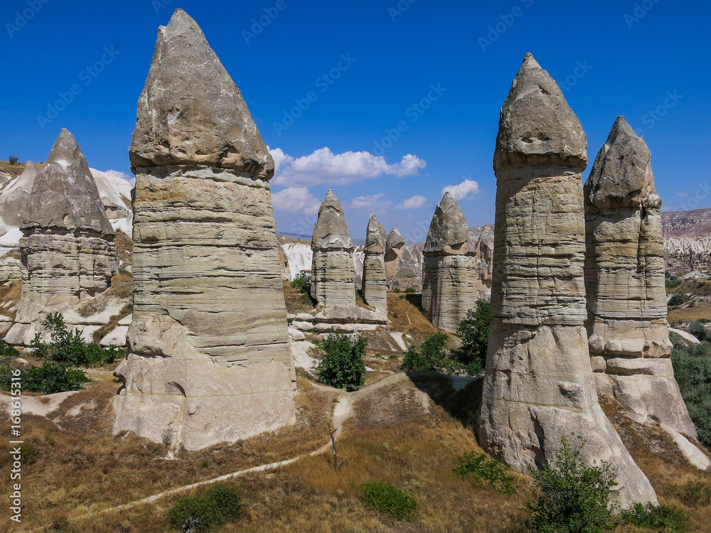 Rock formations in Cappadocia's Love Valley