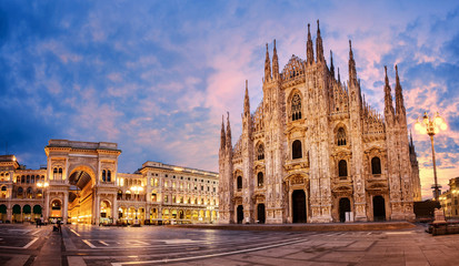 Keuken achterwand Milaan Duomo di Milano in ochtendlicht  © Boris Stroujko
