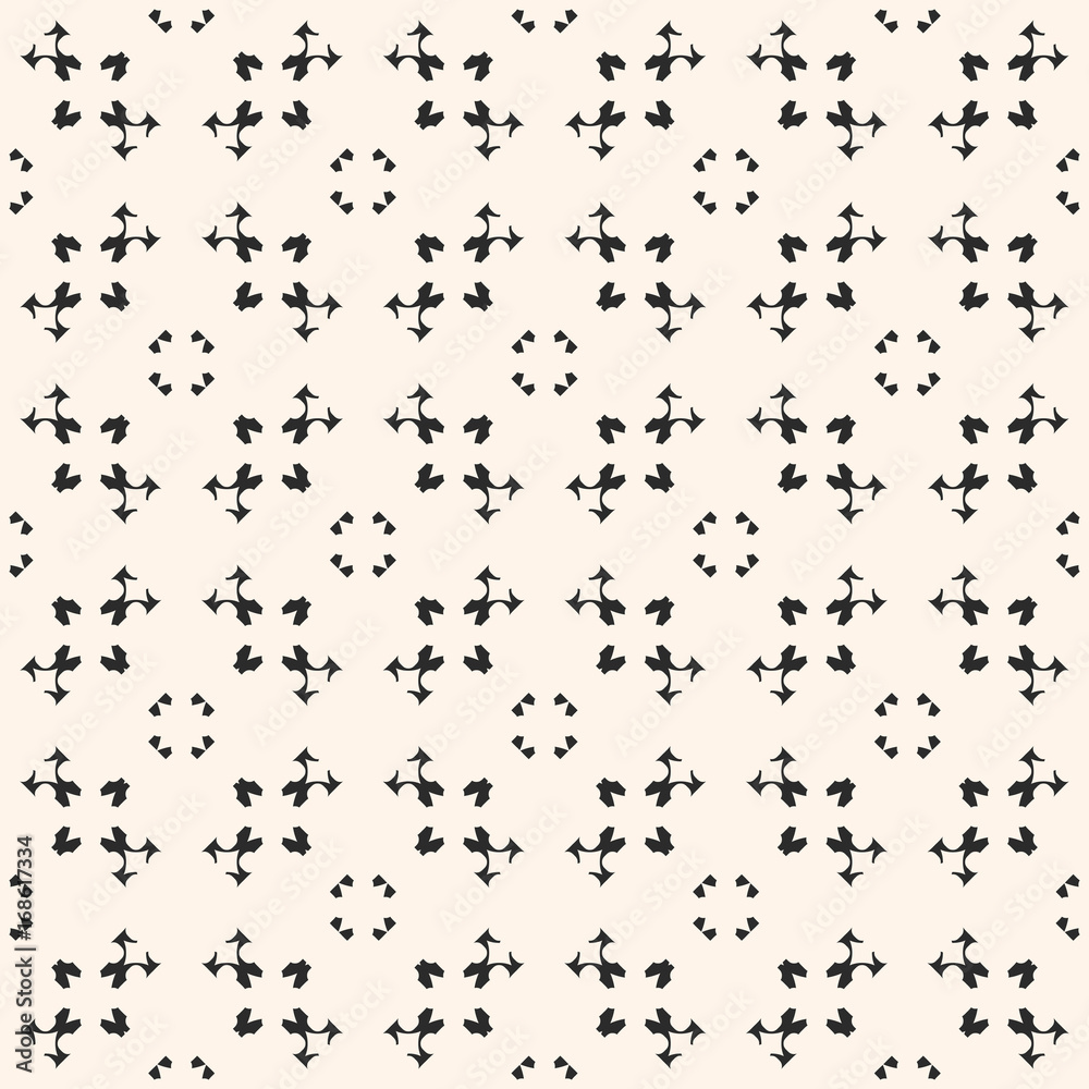 Ornamental texture, vector monochrome seamless pattern. Abstract delicate background with small geometric figures, weaving, tracery. Light design element for prints, decor, fabric, cloth, wrapping Ornamental texture, vector monochrome seamless pattern. Abstract delicate background with small geometric figures, weaving, tracery. Light design element for prints, decor, fabric, cloth, wrapping