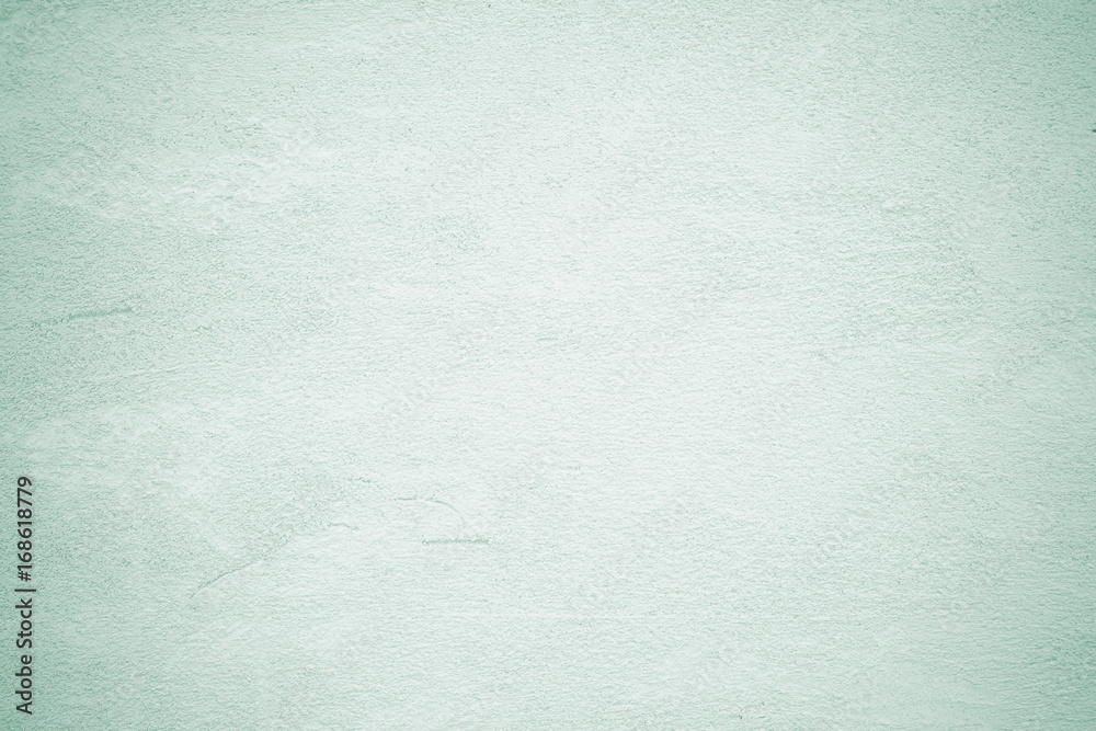 Fototapeta premium Empty green vintage grungy cement wall background texture
