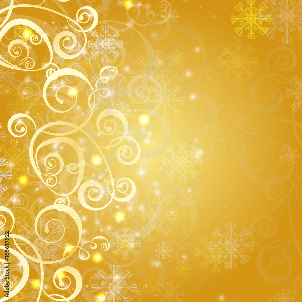 elegant christmas gold background