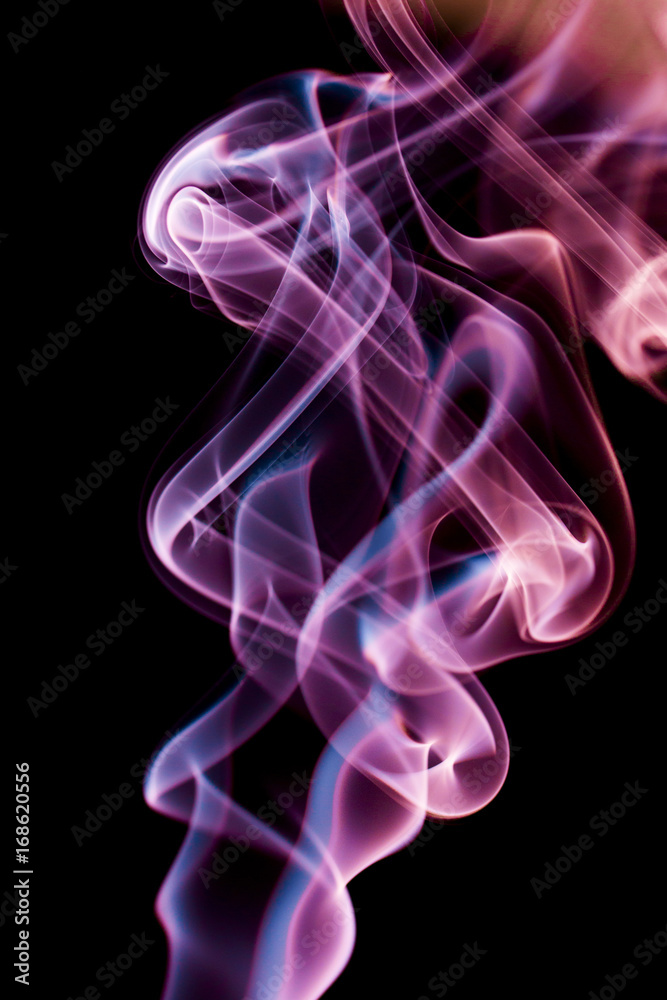 Naklejka premium Art with smoke